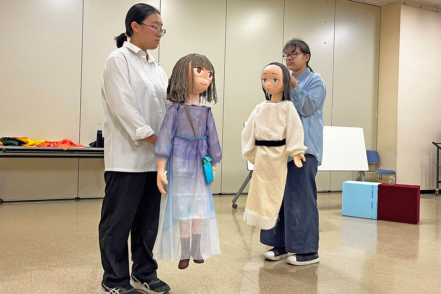 人形劇講座の様子